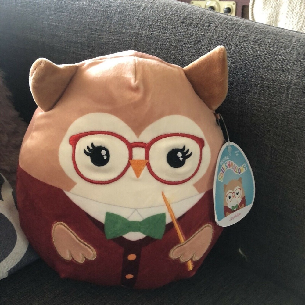 NWT! Squishmallows JAYDELLE the Owl - Back to School Squad, 8"